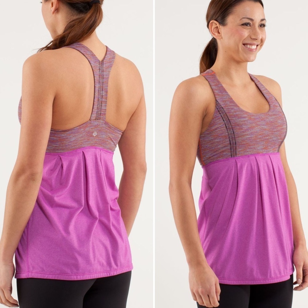 Lululemon Pink Power Dance Athletic Yoga Tank Top Women’s Size 6